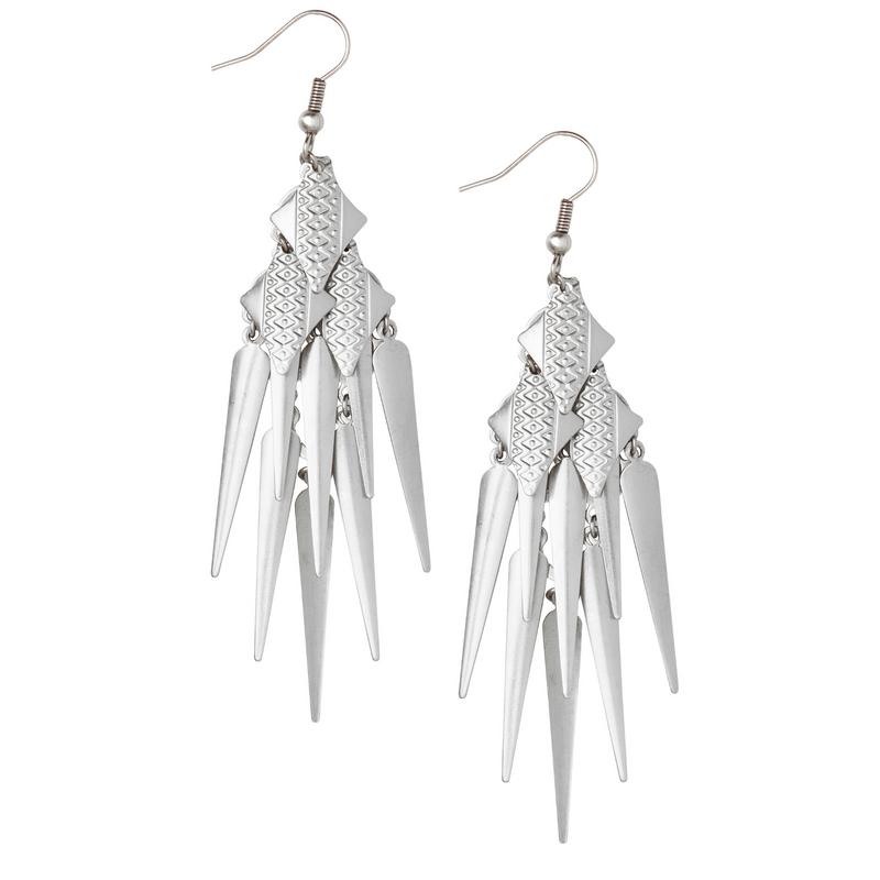 Charan Silver Earrings - Leo With Love 