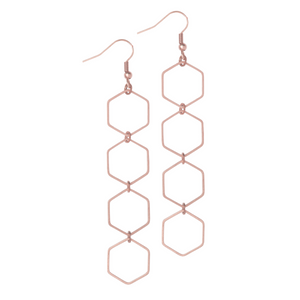 Kaya Rose Gold Earrings - Leo With Love 