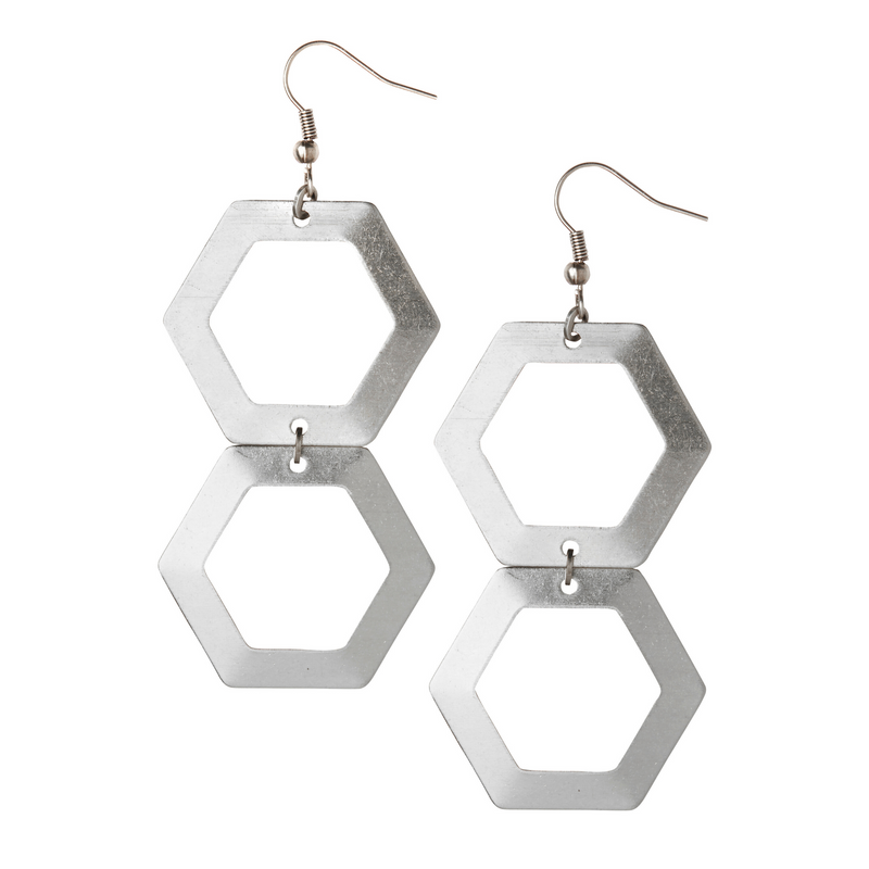 Kind of a Big Dilly Silver Earrings - Leo With Love 