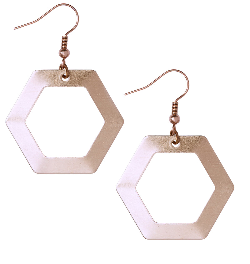 Jane Rose Gold Earrings - Leo With Love 