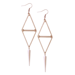 Laura Rose Gold Earrings - Leo With Love 
