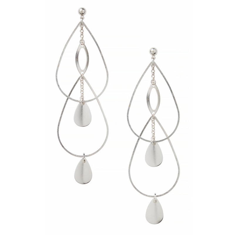 Silver Liba Earrings - Leo With Love 