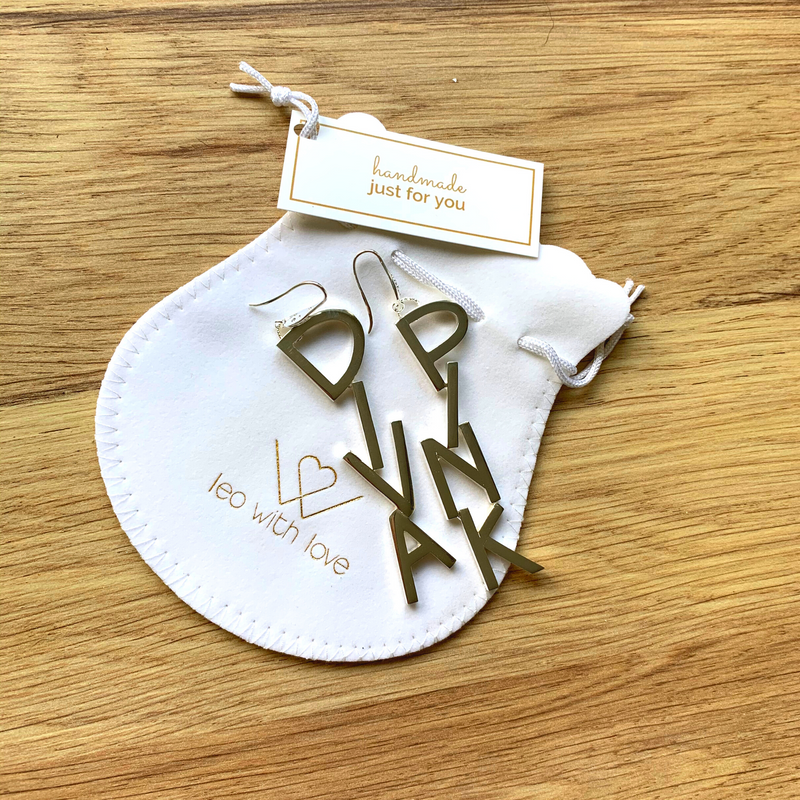 Diva Pink Earrings - Leo With Love 
